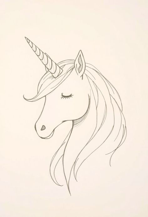 A mythical unicorn in pencil. Mythical Unicorn, Simple Sketch, Sketches Easy, Get Inspired, Photo Editing, The Magic, Pencil, Sketch, The Incredibles