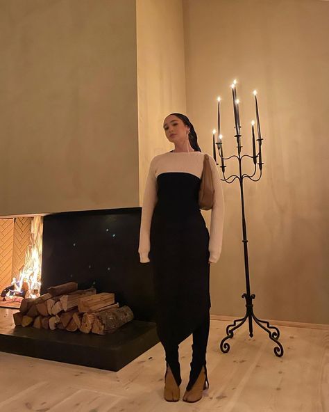 Maria Alia Al-sadek on Instagram: “By the fireplace 🔥🪵” Maria Alia, South Of Heaven, By The Fireplace, The Fireplace, Student Fashion, Strapless Dress Formal, Autumn Fashion, Fireplace, Cocktail Dress