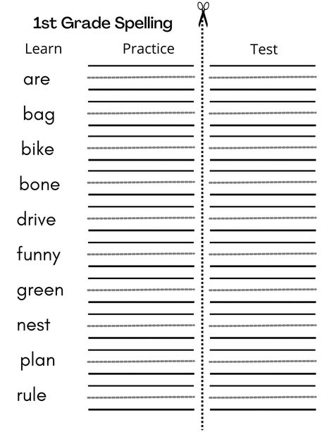 math worksheets 2nd Grade Worksheets Free Printables Writing, Spelling Word Activities, 1st Grade Spelling, First Grade Words, Spelling Words List, 2nd Grade Spelling, Second Grade Writing, Summer Worksheets, Spelling And Handwriting