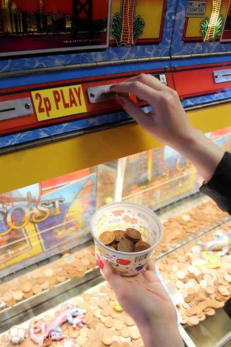 summer fun day out in the arcades - 2p machine fun! Suffolk Coast, 2010s Nostalgia, British Seaside, Life On A Budget, Childhood Memories 70s, British Summer, Best Watches, Best Watches For Men, Seaside Towns