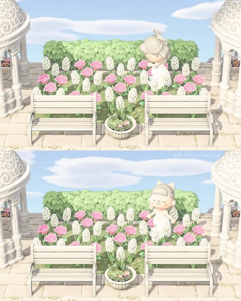 Kawaii Island, Fairy Island, Cottagecore Animal Crossing, Pink Island, Animals Crossing, Animal Crossing Guide, Animal Crossing Wild World, Island Theme, Deco Rose