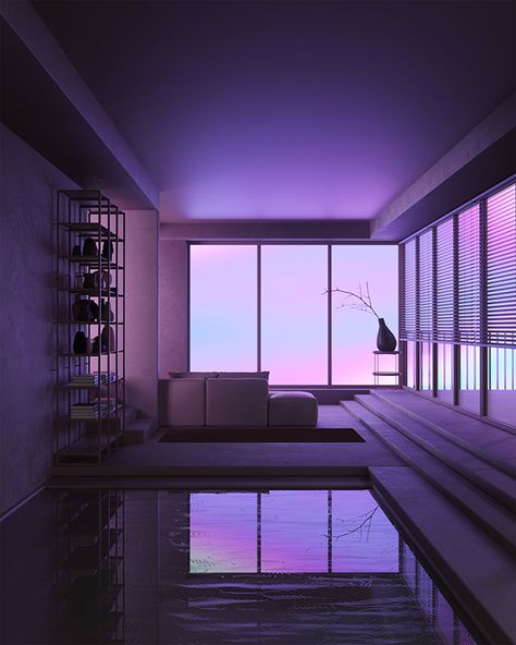 Explorations 2021 on Behance Peter Tarka, Colour Grading, Dreamscape Architecture, Liminal Space, H Design, Aesthetic Rooms, Dreamy Room, Dream House Interior, Dream Spaces