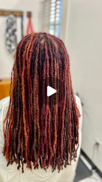 Natural Hair Stylist • Loc Specialist on Instagram: "Why choose one color when you can choose several? 🤩  This is copper, blonde, brown AND violet red.   I’ll be at @loclovla later this month for all your loc color needs. There’s still a few appointments left. Book your color consultation at the link in my bio. I’ll see y’all in Cali! ✈️  #locnation #locgoals #locgoddess #locgame #locjourney #dmvstylist #dmvlotician #locstyles #locstylesforwomen #locstylesformen #loccolor #loccolorist #lacolorist #lahaircolorist #lalocstylist #dmvlocstylist #dmvlocstyles #dmvloccolorist #dmvlocextensions #dmvlocmaintenance" Copper Red Locs, Copper Brown Locs, Red And Blonde Locs, Loc Styles For Men, Color Consultation, Natural Hair Stylists, Copper Blonde, Loc Extensions, Copper Red