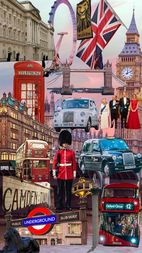 Uk Aesthetic Wallpaper, England Art, Super Mario Kart, London Wallpaper, London Bucket List, London Dreams, Artistic Wallpaper, Travel Collage, London Baby