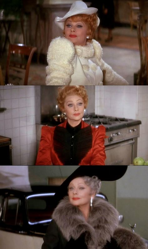 “MAME” (Warner Brothers, 1974) Directed by Gene Saks. Lucille Ball as "Auntie Mame" Dennis Burnside. Auntie Mame, Musical Film, Dress Up Day, Lucille Ball, Broadway Musical, Warner Brothers, Beautiful World, Harajuku, Fur Coat