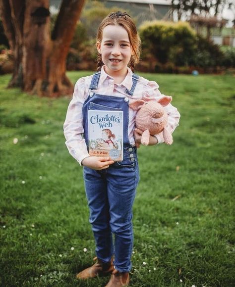 Charlottes Web Book Week, Girls Bookweek Costumes, Toddler Book Costume, Billy B Brown Book Week Costume, Dress Up Book Character Girl, Girls World Book Day Costumes, Bookweek Costumes 2023, Last Minute Book Character Costumes, Book Week 2023