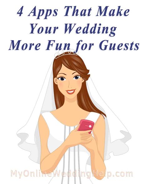 4 Wedding Apps to Make Your Wedding More Fun For Guests Complete Wedding Checklist, Wedding Apps, Wedding Help, When I Get Married, Future Mrs, Wedding Checklist, Online Wedding, Wedding Wishes, Here Comes The Bride