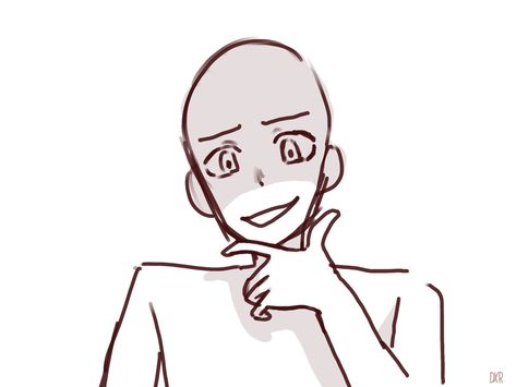 A bald person to draw on top of Bald Person Drawing, Bald Drawings, Bald Person, Bald People, Person Drawing, Drawing Heads, Oc Base, Bald Heads, Drawing Base