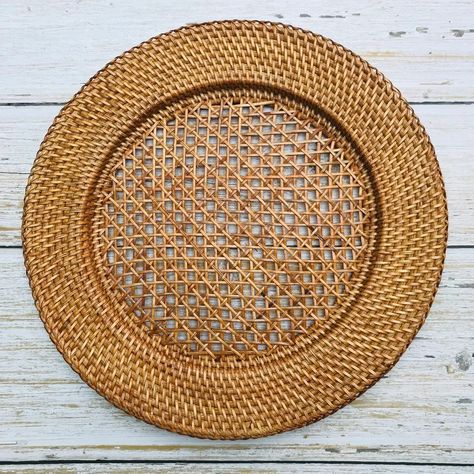 Rattan Charger Plate, Rattan Charger, Boho Dorm, Plate Mat, Wicker Table, Charger Plate, Thanksgiving Tablescapes, Woven Placemats, Charger Plates