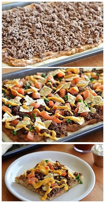 The Best Nacho's Pizza Supreme... This Is Such A Quick  Easy Recipes For Game Day Or Just An Afternoon Snack. My Kids LOVE Pizza Nachos! Nacho Supreme, Supreme Pizza Recipe, Triscuit Recipes, Nachos Supreme, Pizza Tacos, Supreme Pizza, Pizza Calzones, Football Food, Pizza Pizza