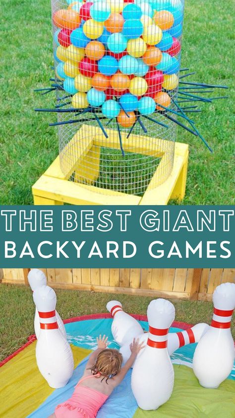 Giant Backyard Games, Outdoor Board Games, Backyard Carnival Games, Church Picnic Games, Outdoor Game Ideas, Giant Backyard, Games To Play At Home, Giant Outdoor Games, Friday Activities