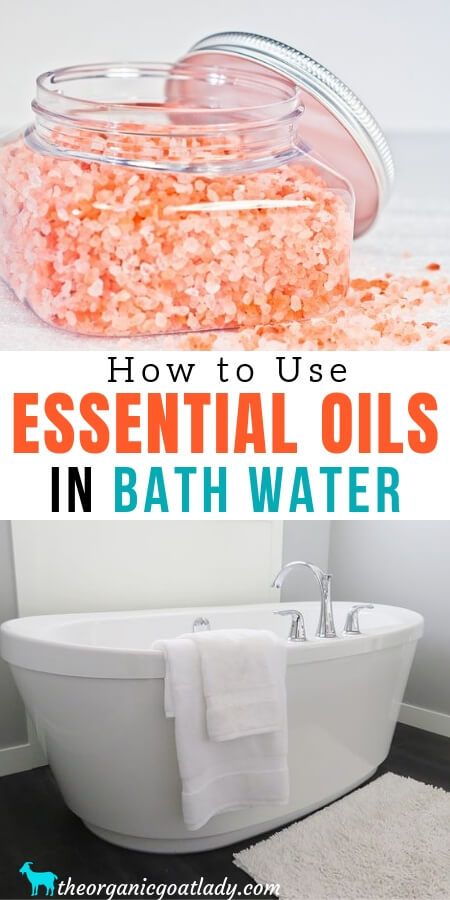 Using Essential Oils In Bath Water - The Organic Goat Lady Bath Essential Oils, Healing Postpartum, Essential Oils For Cough, Essential Oils For Colds, Aromatherapy Recipes, Bath Recipes, Essential Oils For Sleep, Essential Oils Bath, Using Essential Oils