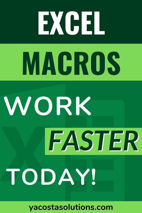 Using Macros in Excel is one of the top ways to work fast in Excel. In this Excel tutorial, you'll learn what a macro is, see step-by-step instructions on how to create a macro, and how to run your macro in Excel. Includes a video tutorial. #Excel #macro #tutorial Macro Excel Tutorials, Microsoft Products, Power Query, Excel Tricks, Excel Macros, Excel For Beginners, Office Tips, Learning Microsoft, Excel Shortcuts