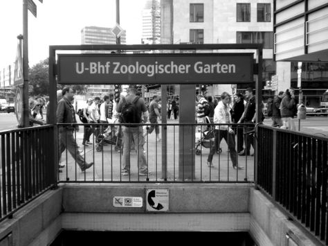 U-Bhf zoo station. Berlin. German Aesthetic, Zoo Station, Children Of The Revolution, Berlin Station, Dream Aesthetic, U Bahn, West Germany, Black Watch, Places To Travel