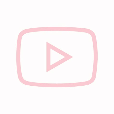 YouTube Youtube App Icon Aesthetic, Youtube Pink Icon, Youtube Icon Pink, Youtube Widget, Pink Youtube Icon, Youtube App Icon, Icon Rosa, Icons Ig, Coquette Wallpaper