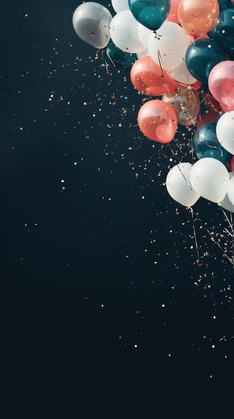 Birthday Screensaver Wallpapers, Birthday Balloons Aesthetic, Birthday Phone Wallpaper, Wallpaper Birthday, Party Wallpaper, Photos Wallpaper, Year Wallpaper, Birthday Aesthetic, Happy New Year Wallpaper