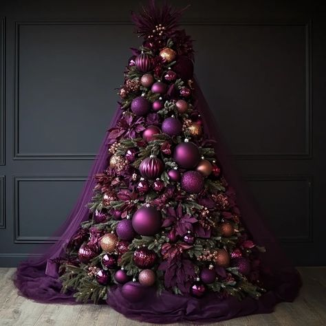 Edit Post “Christmas Tree Decor 2024: Must-Have Trends You’ll Love This Season” ‹ Clever Home Living — WordPress Christmas Tree Colors 2024, Plum Christmas Tree, Purple And Gold Christmas Tree, Plum Christmas, Pinecone Garland, White Fairy Lights, Flocked Trees, Vintage Inspired Christmas, Decor 2024