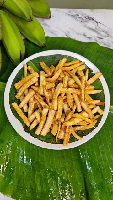 Banana Fries, Raw Banana, Fried Bananas, Salt, Chef, Water, On Instagram, Instagram