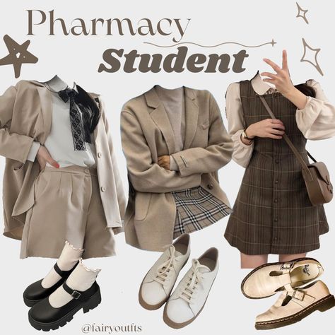 Pharmacy Student Aesthetic, Dark Academia Outfit Aesthetic, Academia Outfits Aesthetic, Light Academia Clothes, Light Academia Outfit, Student Outfit, Style Dark Academia, Academia Aesthetic Outfit, Student Aesthetic