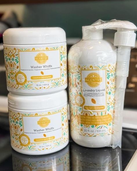 If you, like me, love the tropical fragrances then you NEED to get this into your laundry room 𝕃𝕚𝕞𝕚𝕥𝕖𝕕 𝕋𝕚𝕞𝕖 𝕆𝕗𝕗𝕖𝕣 this is the 𝗖𝗢𝗖𝗢𝗡𝗨𝗧 𝗟𝗘𝗠𝗢𝗡𝗚𝗥𝗔���𝗦𝗦 laundry bundle and is strictly available while stocks last, so if you fancy trying this one, best get it in your 🧺 quickly Laundry Liquid makes short work on stains and Washer Whiffs - well, they’re stuff of legend! Bundle is not sold separately https://bewitchedwithwax.scentsy.co.uk/shop/p/91455/coconut-lemongrass-laundry-bundle?queryId=11d9ed... Scentsy Washer Whiffs, Scentsy Laundry, Laundry Fragrance, Scentsy Host, Laundry Line, Tropical Fragrance, Scent Warmers, Scentsy Warmers, Scentsy Party