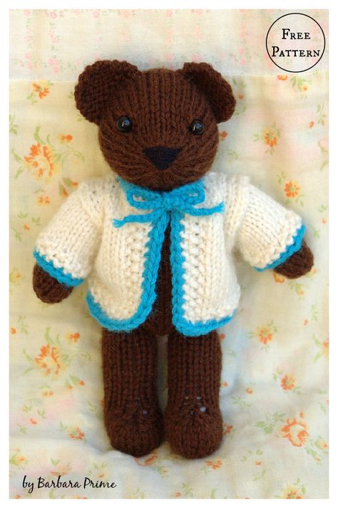 Knit Toys Free Pattern Stuffed Animals, Bear Knitting Pattern, Knitting Bear, Teddy Bear Patterns Free, Teddy Bear Knitting Pattern, Knitted Stuffed Animals, Bear Patterns Free, Knitted Doll Patterns, Knitted Toys Free Patterns