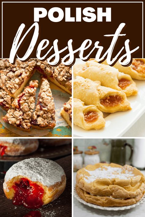 Looking for easy-to-make Polish desserts? From cake to cookies to crepes, these traditional Polish dessert recipes couldn't be better. Desserts From Around The World Recipes, Polish Easter Desserts, Polish Baking Recipes, Polish Recipes Dessert, Easy Polish Deserts, Polish Cake Recipes, Polish Bread Recipes, Polish Christmas Desserts, Polish Desserts Easy