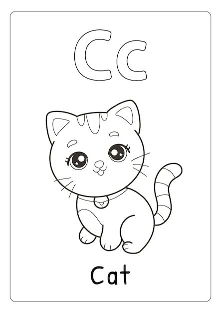 C Is For Cat Preschool, S Letter Drawing Art, C Is For Cat Craft, Cat Worksheets For Preschool, Coloring Letters Alphabet, Alphabet Drawing Letters, Letter C Drawing, Letter C Activities For Preschool, Letter C Worksheet