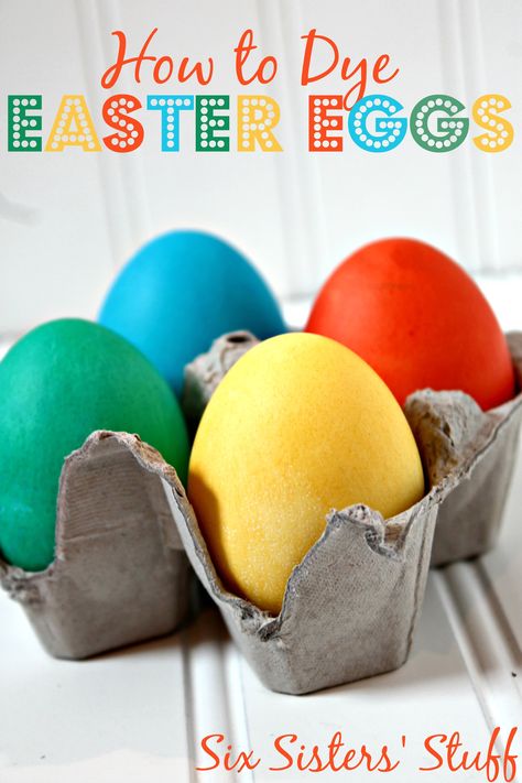 How to Dye Easter Eggs With Food Coloring Color Easter Eggs, Dye Easter Eggs, Six Sisters Stuff, Six Sisters, Egg Dye, Easter Egg Dye, Easter Coloring Pages, Easter Colouring, Coloring Easter Eggs