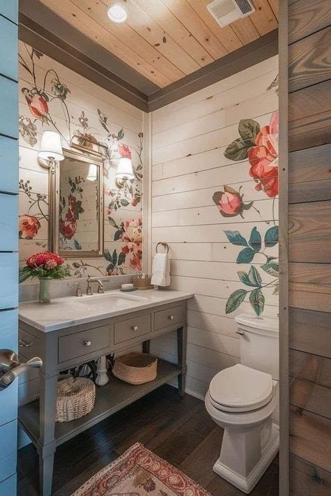 Rustic bathroom decor