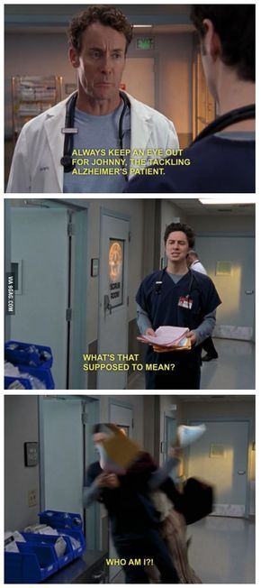 This show is the best. I'm watching all of them from the beginning on Netflix. On season 5. Scrubs Show, Scrubs Tv Shows, Scrubs Funny, Scrubs Tv, Medical Humor, Tv Quotes, A Doctor, Best Tv Shows, An Eye