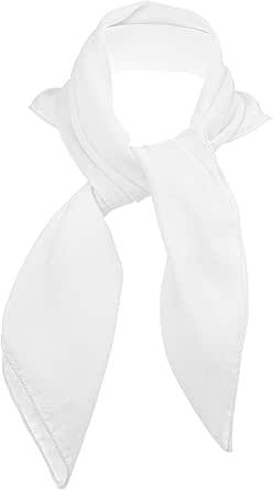 Skeleteen Chiffon Head Neck Scarf - White Classic Retro Sheer Square Head Scarves Handkerchiefs Handbag Ties for Women and Girls Elizabethan Costume, Turban Wrap, Ties For Women, Women Turban, Scarf Head Wrap, Low Cut Blouses, Head Wraps For Women, Rockabilly Hair, Silk Scarf Hair