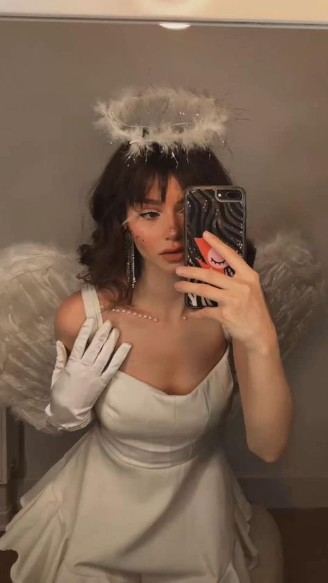 Angel Halloween Costumes, Hot Halloween Outfits, Pretty Halloween Costumes, Pretty Halloween, Angel Outfit, Angel Costume, Trendy Halloween Costumes, Halloween Costume Outfits, Trendy Halloween