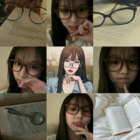 Nayeon With Glasses, Nayeon Moodboard, Mood Boards, Wattpad, Quick Saves