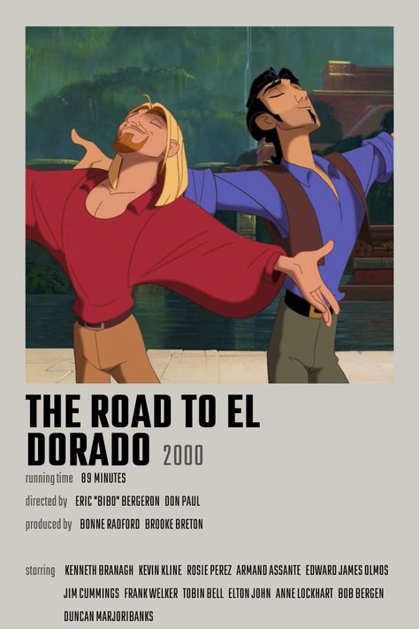 The Road to El Dorado Movie Poster The Road To El Dorado, Road To El Dorado, Animated Movie Posters, Film Posters Minimalist, Film Anime, Childhood Movies, Movie Poster Wall, Movie Posters Minimalist, Dreamworks Animation