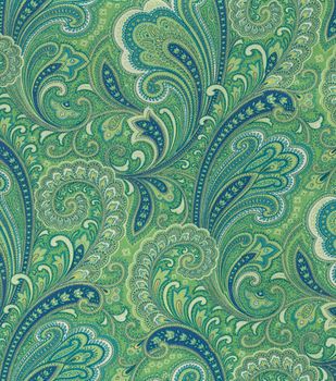 Outdoor Canvas, Paisley Art, Paisley Fabric, Green Paisley, Free Agent, Craft Store, Paisley Design, Professional Cleaning, Fabric Shop