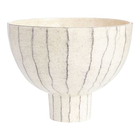 You'll love the CRAFT Catarina Ivory And Charcoal Ceramic Striped Bowl at World Market. Browse our entire collection of Artisan Gifts, available online or at one of our 270+ stores. Transitional Style Interior Design, Striped Bowl, Color Room, Reactive Glaze, Artisan Gift, Decorative Bowl, Decor Pieces, Kitchen Inspo, Kitchen Reno