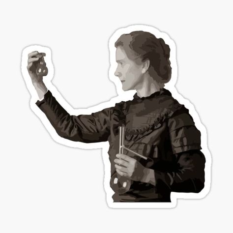 Radioactive Stickers | Redbubble Marie Curie Aesthetic, Iconic Stickers, Weird Stickers, Dibujos Anime Chibi, Science Stickers, Women Scientists, Documents Design, Marie Curie, Funny Study Quotes