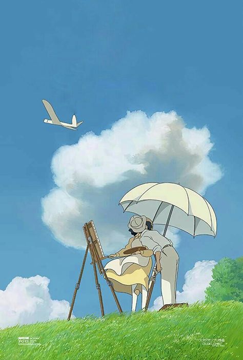 Ghibli Hayao Miyazaki Art, Personajes Studio Ghibli, Wind Rises, Studio Ghibli Background, Ghibli Artwork, Studio Ghibli Movies, Japon Illustration, Studio Ghibli Art, Ghibli Art