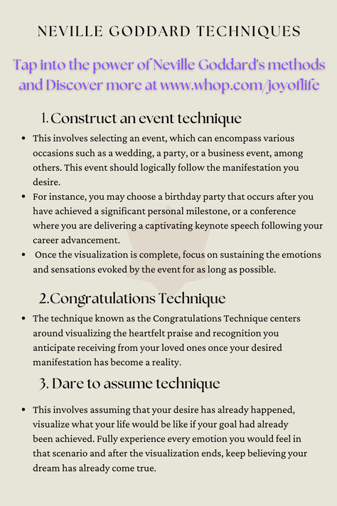 6 Best Neville Goddard Techniques, included in our manifestation bundle at www.whop.com/joyoflife. Product available for a limited time only! Ignite Your Manifesting Abilities and Attract Abundance into Your Life! 💖. Neville Goddard Ladder Technique, Neville Goddard Techniques, Article Ideas, My Higher Self, Laws Of Attraction, Manifestation Techniques, Law Of Assumption, Attract Abundance, Neville Goddard