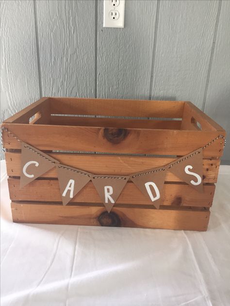 Card Box Ideas, Party Card Box, Graduation Card Box, Boys Graduation Party, Diy Graduation Decorations Party, Grad Party Theme, Graduation Party Pictures, Grad Diy, Rustic Card Box