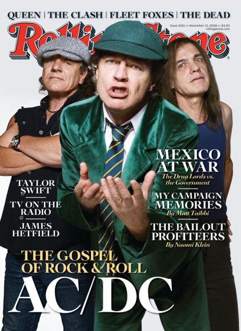 Rolling Stone Magazine Cover, Rolling Stone Magazine, Like A Rolling Stone, Bon Scott, Brian Johnson, Angus Young, Rolling Stones Magazine, Rock And Roll Bands, Rock N’roll