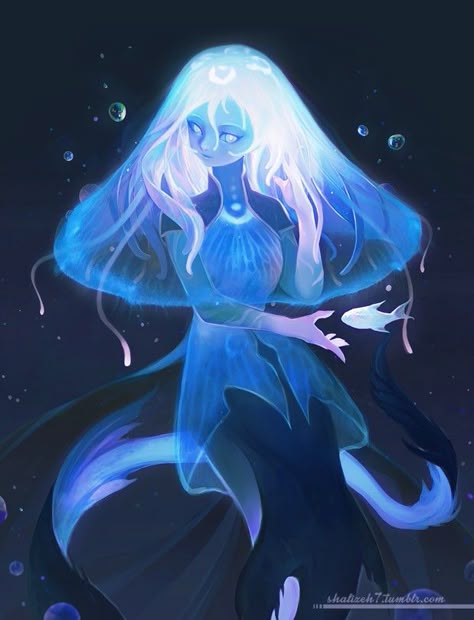 Videogame Fanart, Sea Water, Original Image, Jellyfish, My Art, Tumblr, Water, Anime, Hair