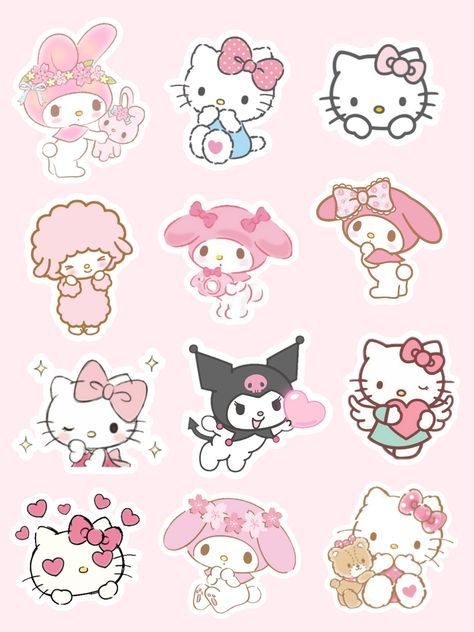 sanrio stickers to print Stickers Aesthetic Vintage, Stickers For Snapchat, Stickers Bonitos, Mood Stickers, Stickers To Print, Sanrio Stickers, Stickers Bts, Blue Stickers, Bts Stickers