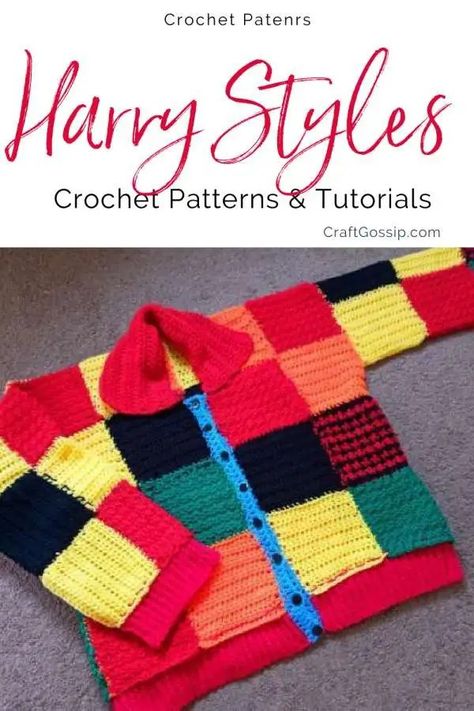 Harry Styles Sweater, Tik Tok Famous, Harry Styles Cardigan, Crochet Feather, Crochet Cardigan Free, Crochet Sweater Free, Crochet Cardigan Pattern Free, Knitting Patterns Free Blanket, Crochet Jumper