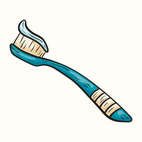 Vector cartoon doodle illustration of a ... | Premium Vector #Freepik #vector #tooth-paste #tooth-brush #tooth-cartoon #toothpaste Toothbrush Drawing Sketch, Tooth Brush Drawing, Brush Teeth Cartoon, Toothbrush Drawing, Toothbrush Illustration, Brush Picture, Toothbrush With Toothpaste, Tooth Drawing, Crocodile Cartoon