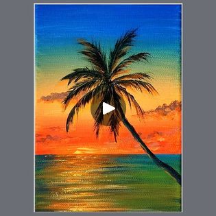 Palm Tree at Sunset Acrylic Painting | Palm Tree at Sunset Acrylic Painting

Color used : Cobalt blue, Flu. lemon, Flu. orange, Vermilion, White, Black

IG : @eldrawingarts

#art #artist... | By El Drawing ArtsFacebook Sunset Acrylic Painting, Palm Tree Drawing, Sunset Acrylic, Sunset Painting Acrylic, Tree Drawing, Crafty Ideas, Palm Tree, Art Works, Cobalt Blue