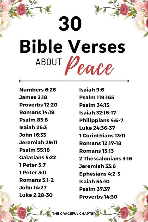 Peace Bible Study, Peace Scripture Bible Verses, List Of Bible Verses By Topic, Bible Verses For When List, Bible Verse For Peace, Scripture On Peace, Bible Verse About Peace, 365 Bible Verses, Verses On Peace