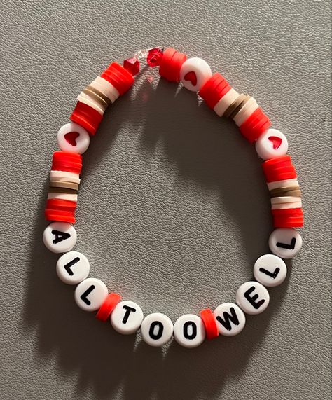 Taylor Swift Lover Clay Bead Bracelet, Eras Tour Red Bracelet, Eras Tour Clay Bracelets, Taylor Swift All Too Well Bracelet, All To Well Bracelet, Taylor Swift Eras Tour Bracelets Clay Beads, Taylor Swift Clay Bracelet, Clay Taylor Swift Bracelets, Making Eras Tour Bracelets