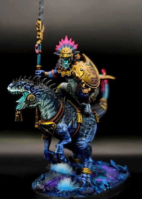 Seraphon Paint Scheme, Seraphon Age Of Sigmar, Aos Seraphon, Dinosaur Ideas, Demon Stories, Animal Poses, Fantasy Items, Warhammer Miniatures, Tabletop Miniatures