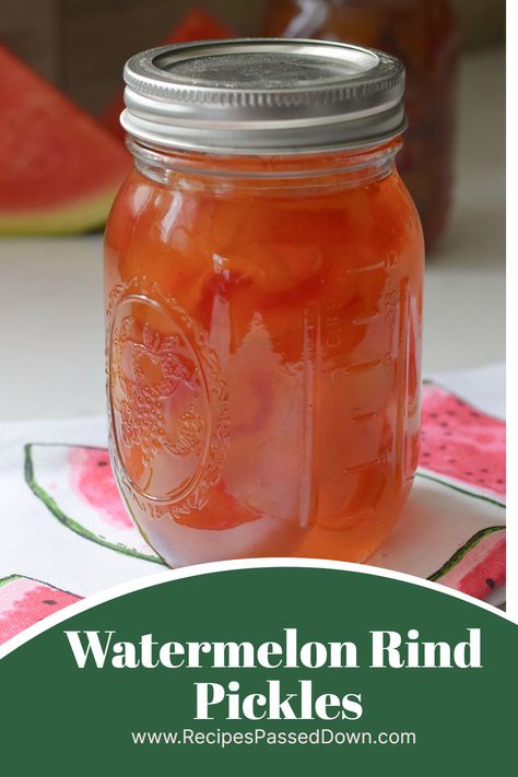 watermelon rind pickles Sweet Pickled Watermelon Rind Recipe, Pickled Watermelon Rind Recipe Easy, Watermelon Rind Pickles Recipes, What To Do With Watermelon Rind, Pickled Watermelon Rind Recipe, Watermelon Rind Pickles, Watermelon Rind Recipes, Pickled Things, Sweet Pickles Recipe